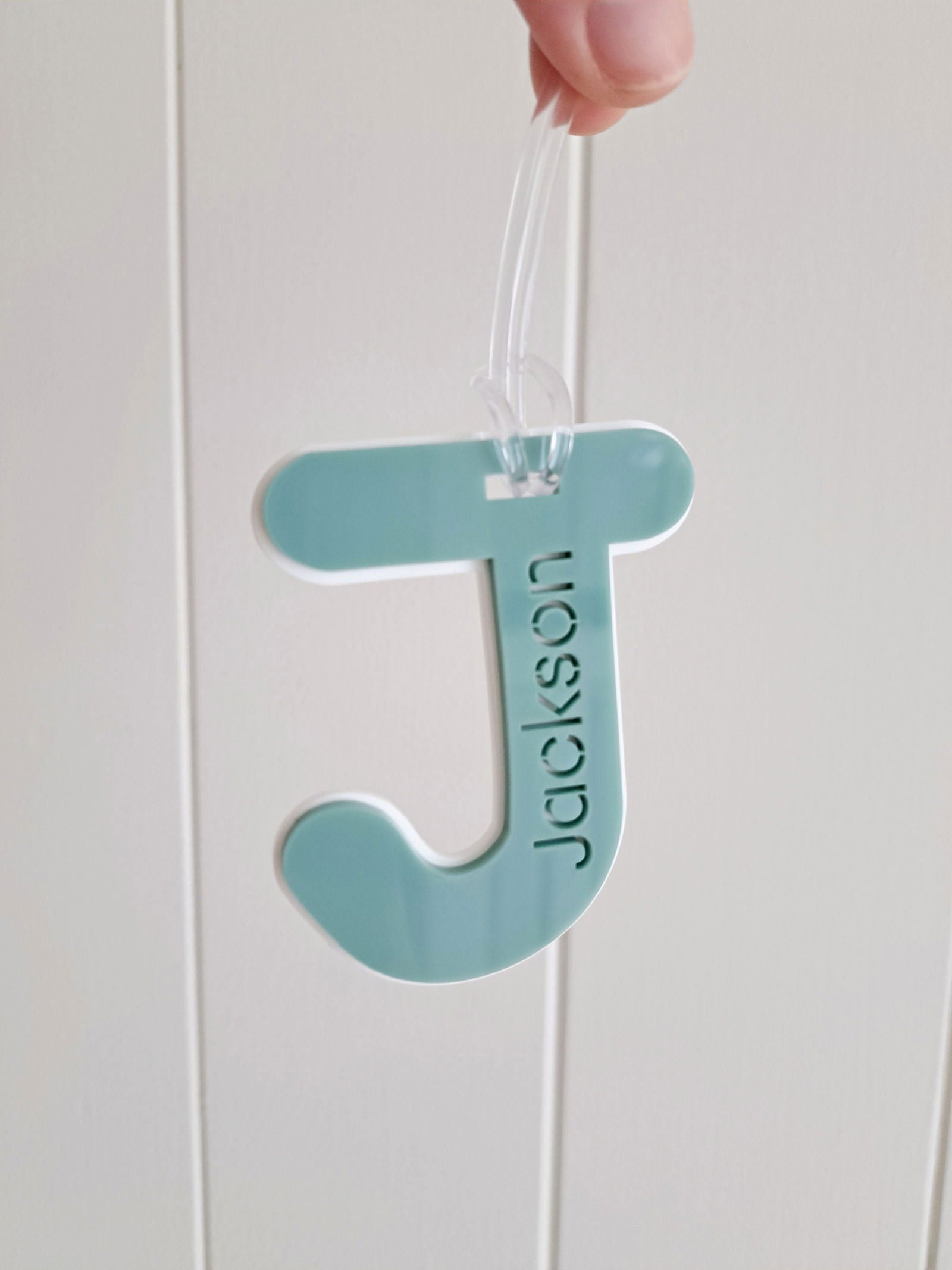 Letter Bag Tag - Double Layer - Lou James Creations