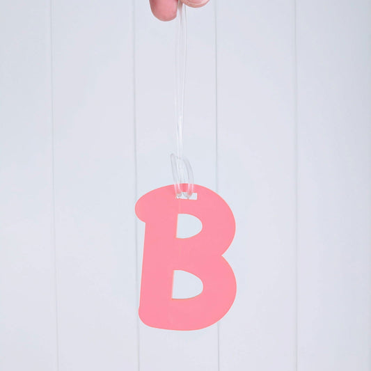 Letter Bag Tag - Lou James Creations