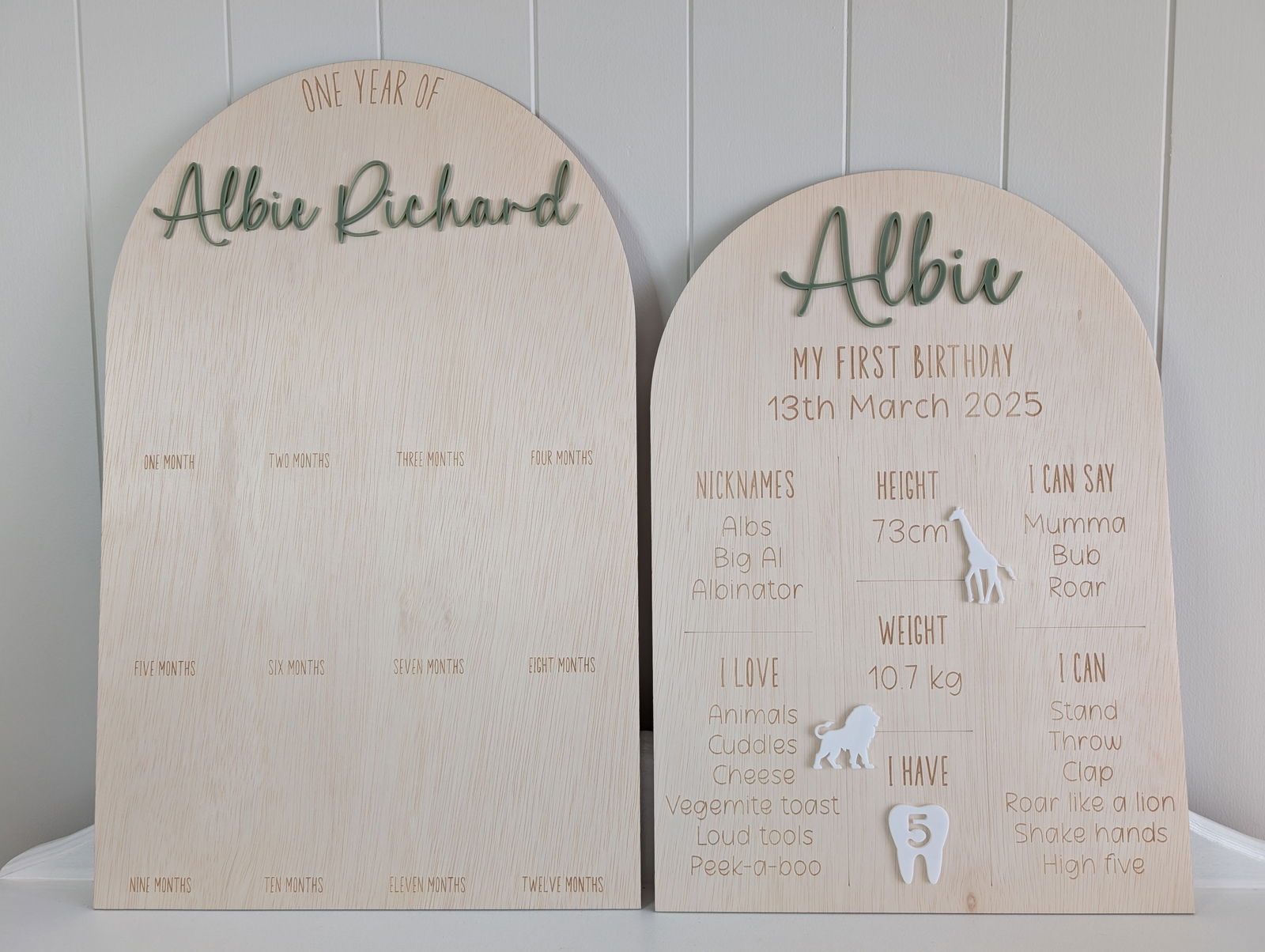 Milestone Board - Safari Theme - Lou James Creations
