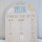 Milestone Board - Sun and Cloud Theme - Lou James Creations