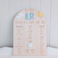 Milestone Board - Sun and Cloud Theme - Lou James Creations
