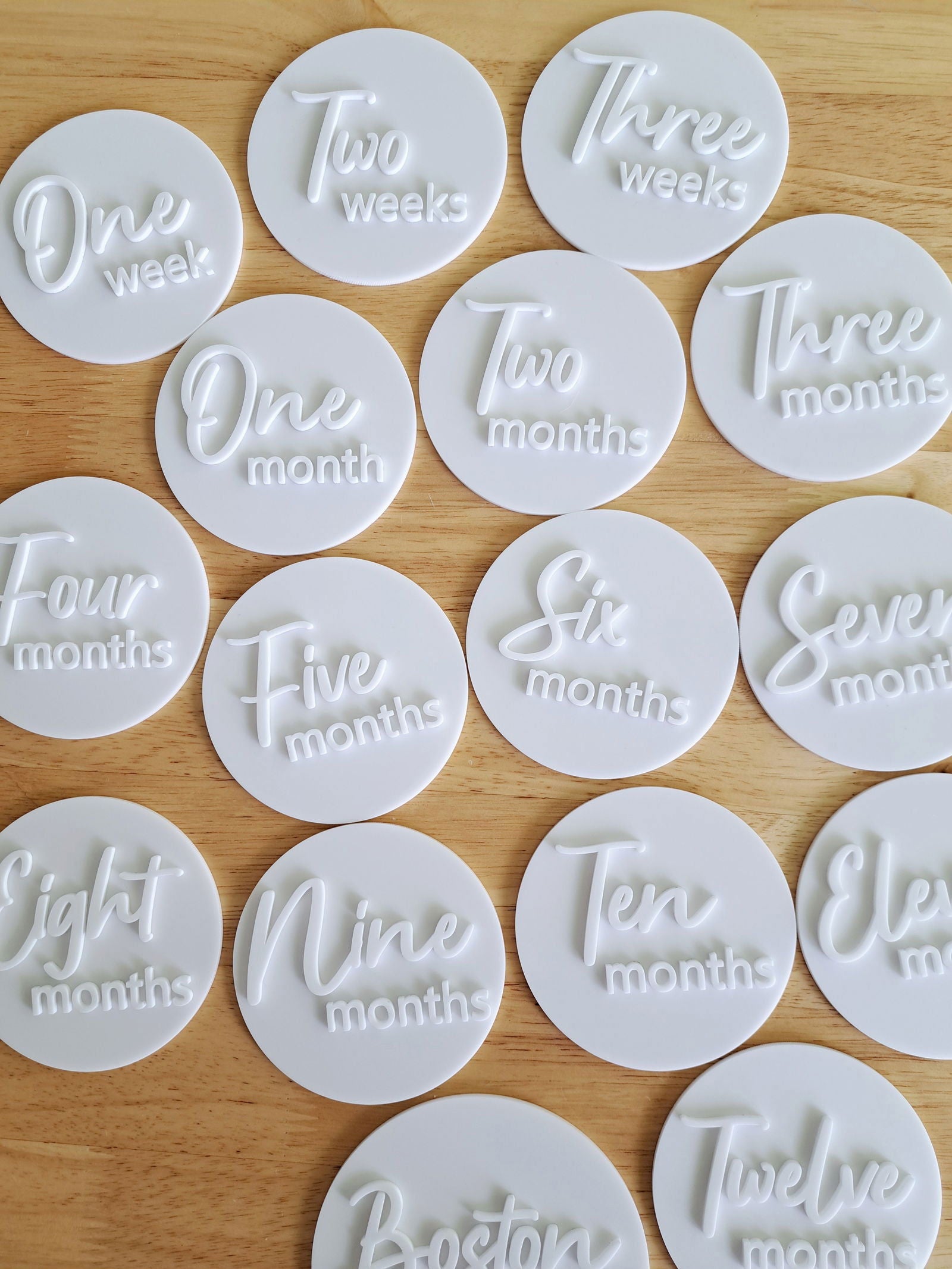 Milestone Disc - Set of 15 - Lou James Creations