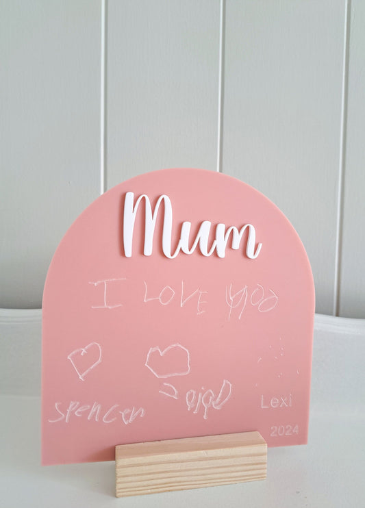 Mother's Day Handwritten Plaque - Lou James Creations 