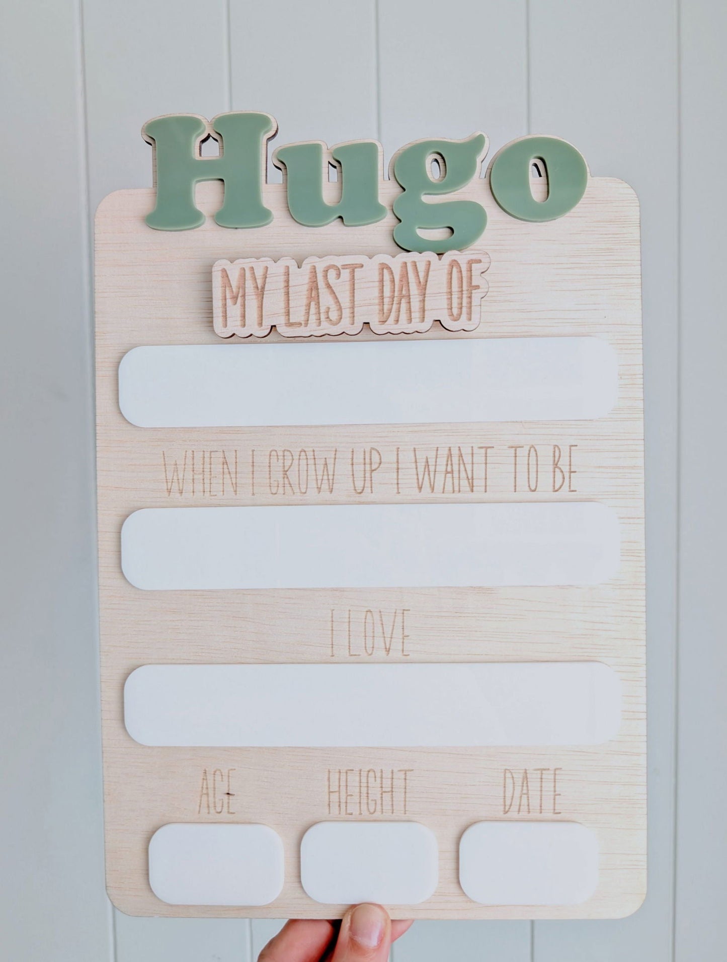 My First Day / My Last Day Board - Lou James Creations