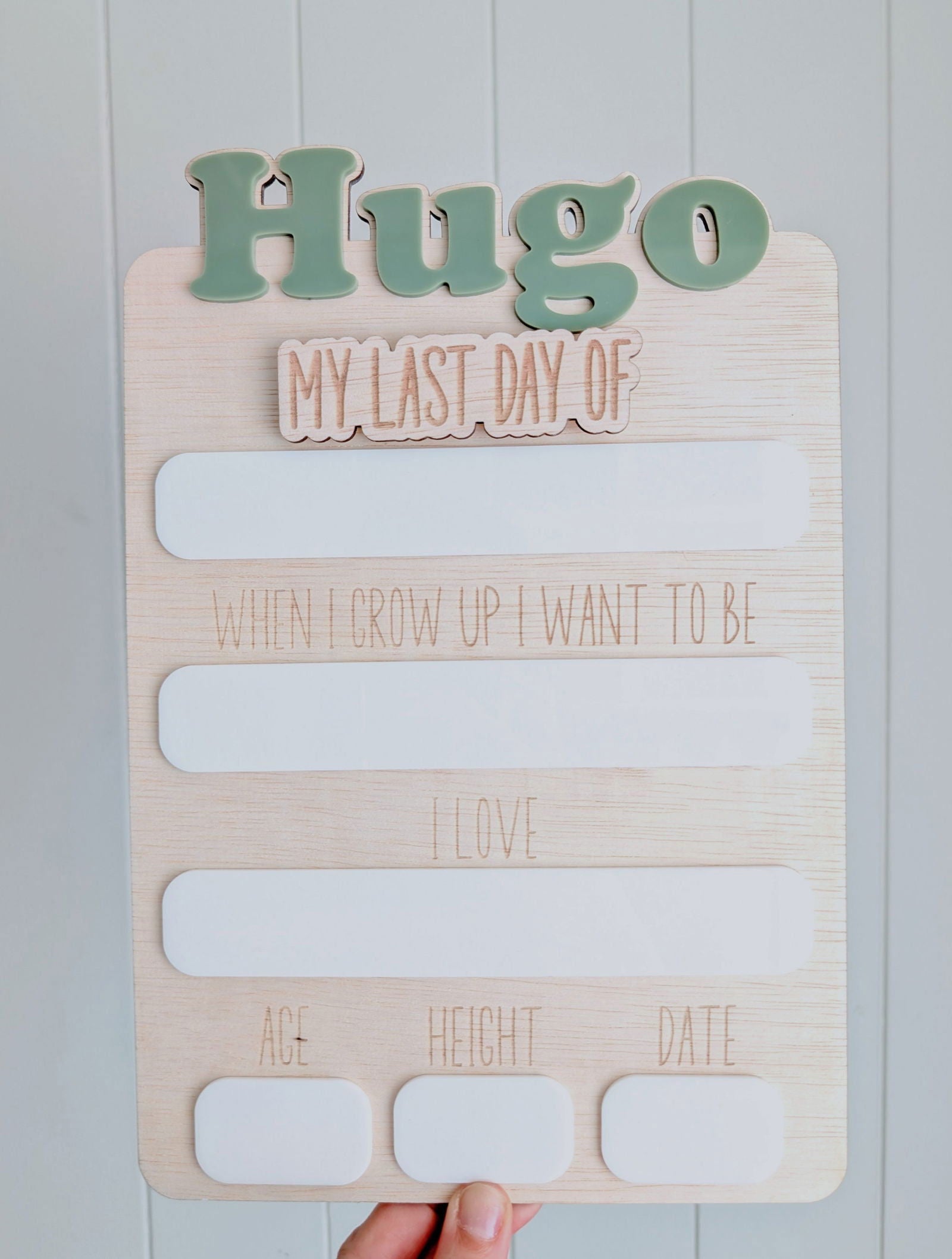 My First Day / My Last Day Board - Lou James Creations