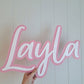 Name Plaque - Acrylic backing - Lou James Creations