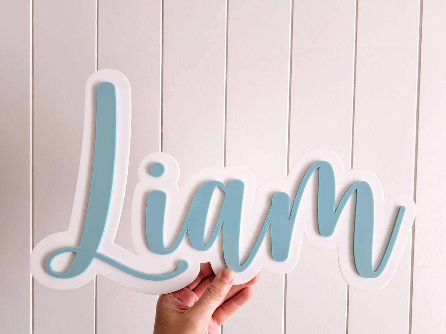 Name Plaque - Acrylic backing - Lou James Creations