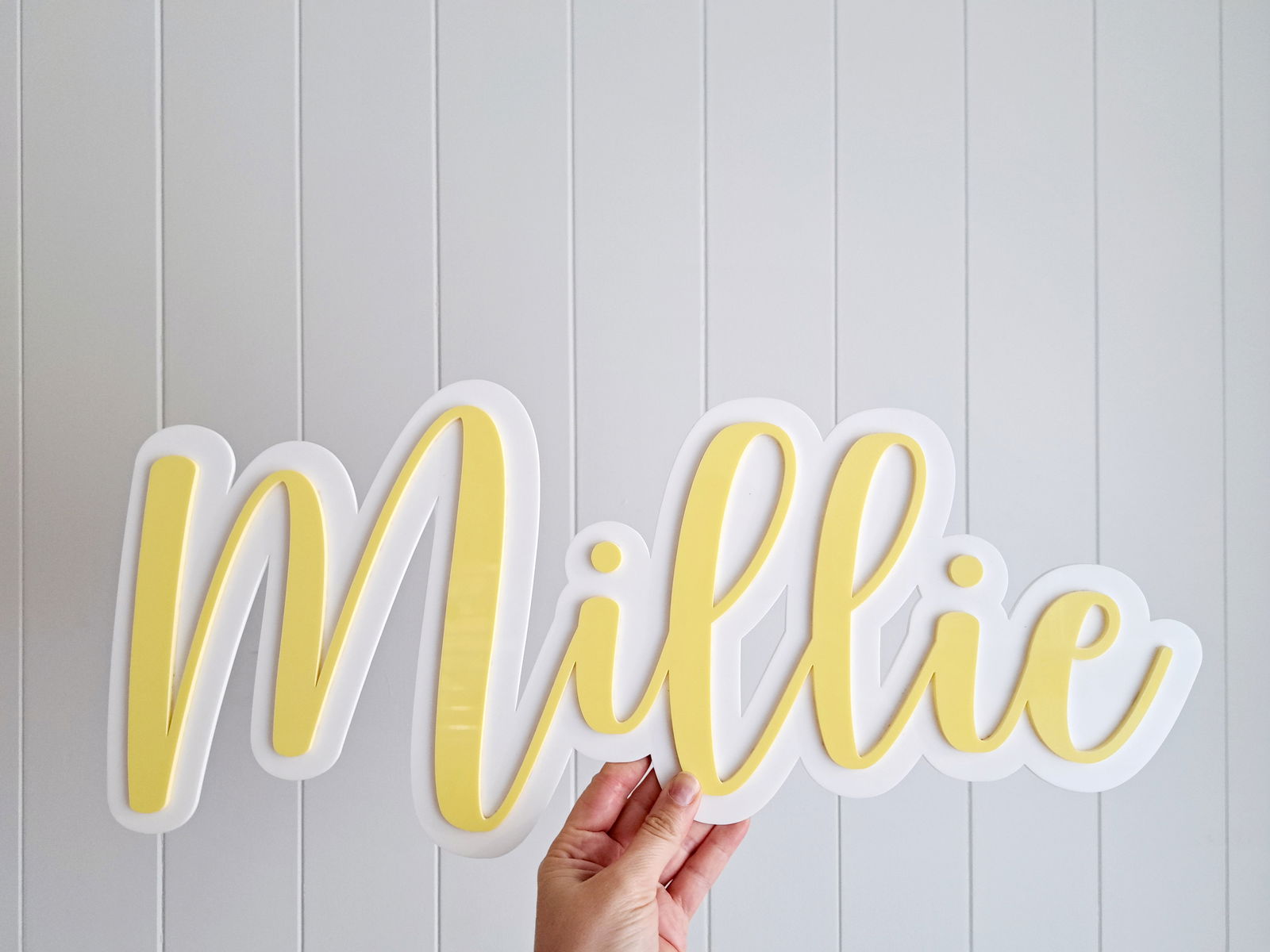 Name Plaque - 'Millie" - Lou James Creations