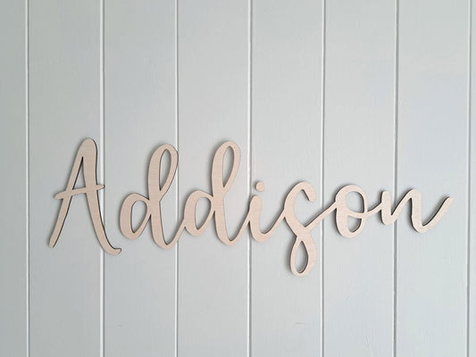 Name Plaque - Single Layer - Lou James Creations 