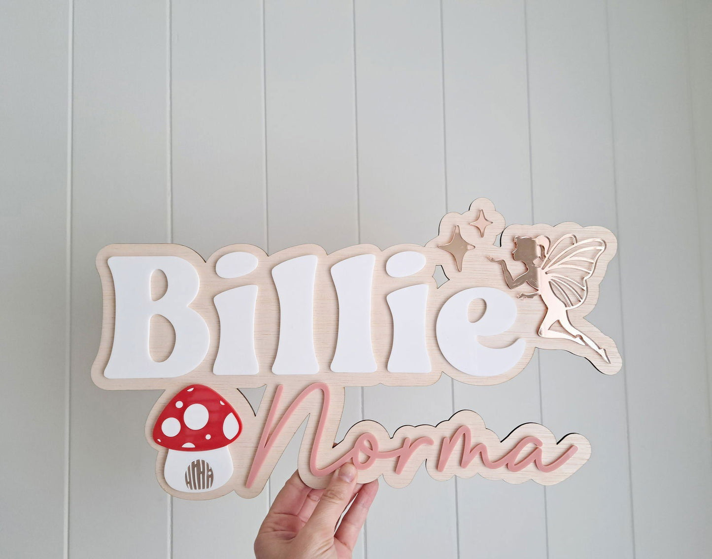 Name Plaque with Fairy - Lou James Creations