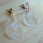 Oval Flower Keyring - Lou James Creations 
