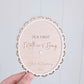 Our First Mother's Day Plaque