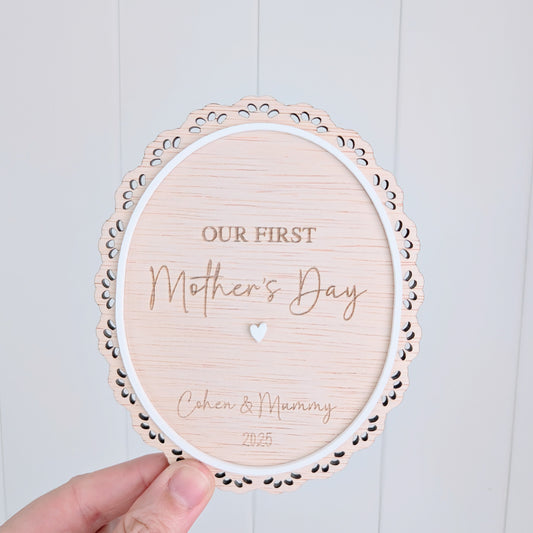 Our First Mother's Day Plaque