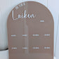 Birthday 12 Month Photo Board - Acrylic