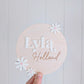 Name Announcement Daisy Plaque
