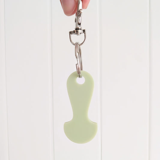 Trolley Token Keyring - Circle - Lou James Creations 