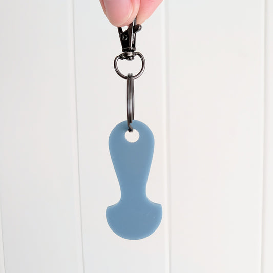 Trolley Token Keyring - Circle - Lou James Creations 