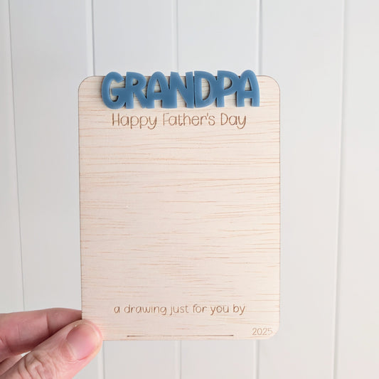 Father's Day Drawing Magnet - Lou James Creations 