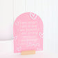 Hearts - Acrylic Affirmation Arch