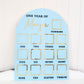 Birthday 12 Month Photo Board - Acrylic with Photo Boarder