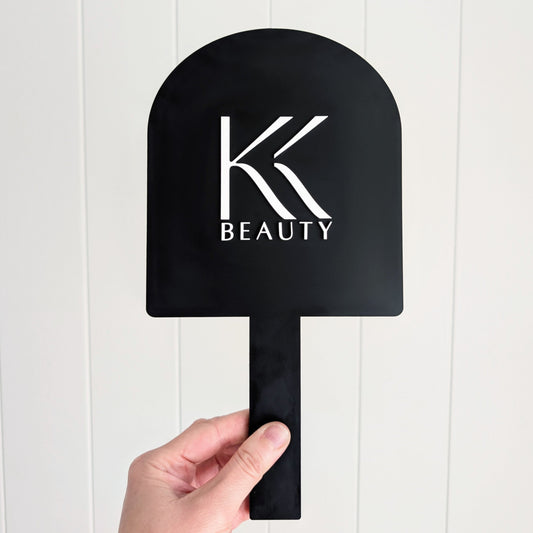 Handheld Beauty Mirror with Logo