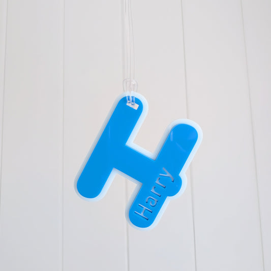 Letter Bag Tag - Double Layer