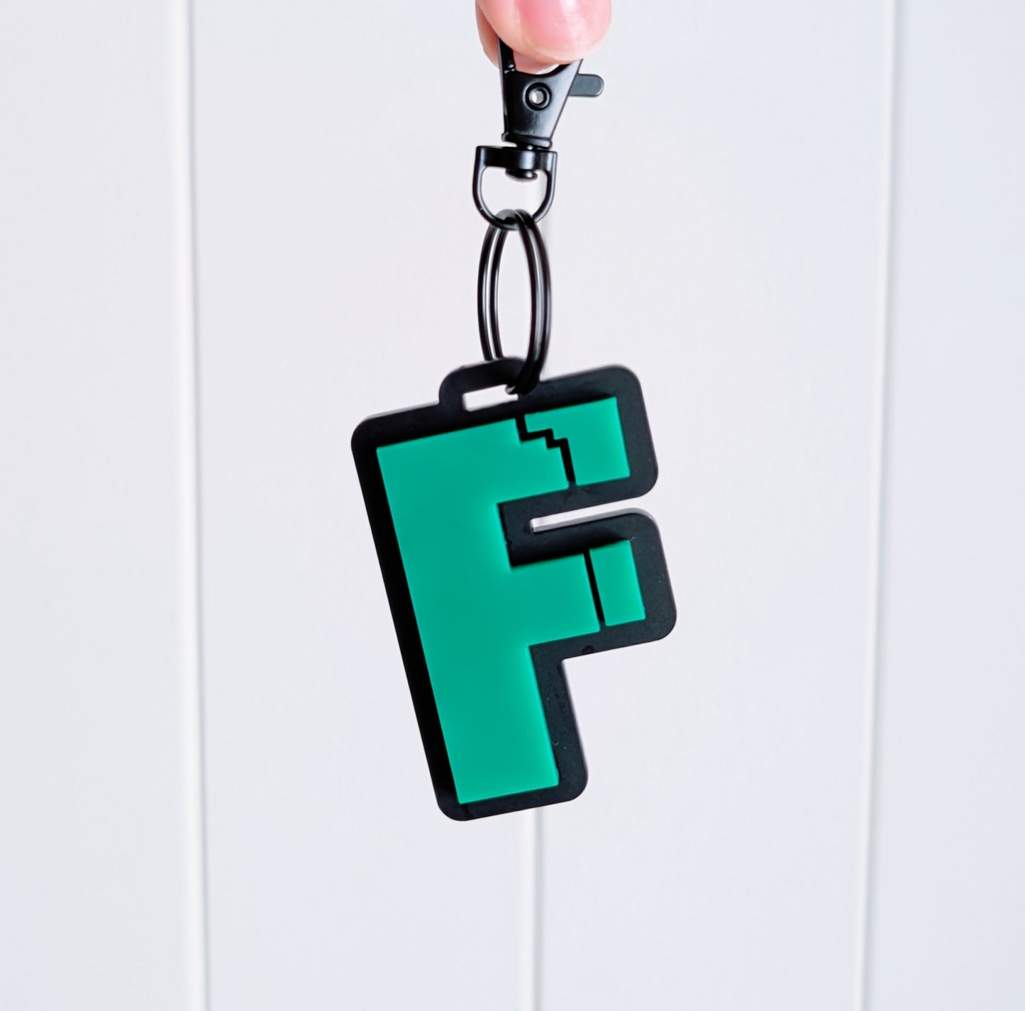 Pixel Letter Keyring