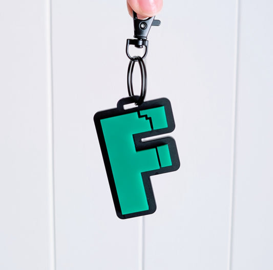 Pixel Letter Keyring