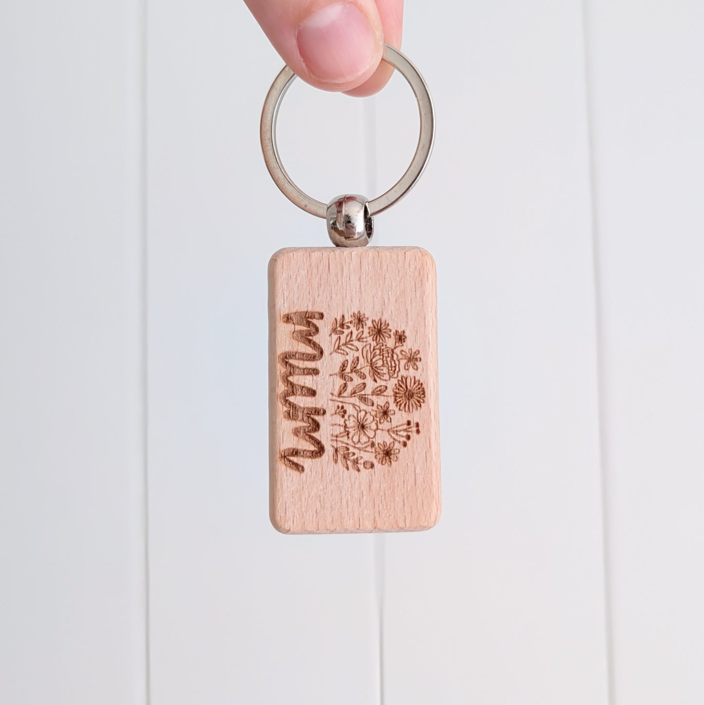 Mother's Day Wooden Engraved Keyring