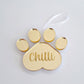 Paw Christmas Ornament - Lou James Creations