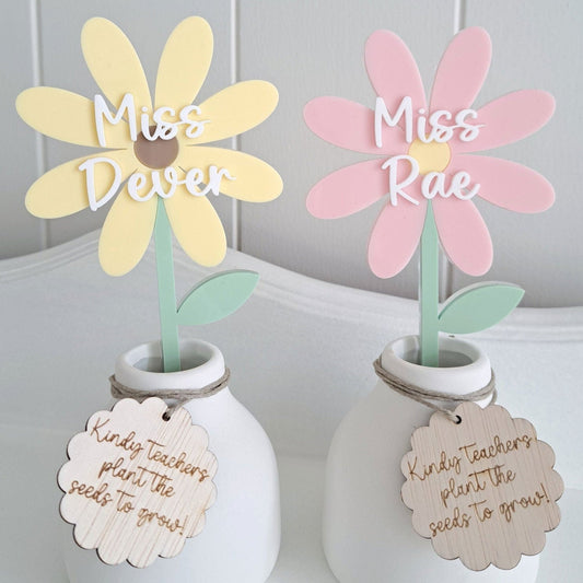 Personalised Flower in Vase - Lou James Creations 