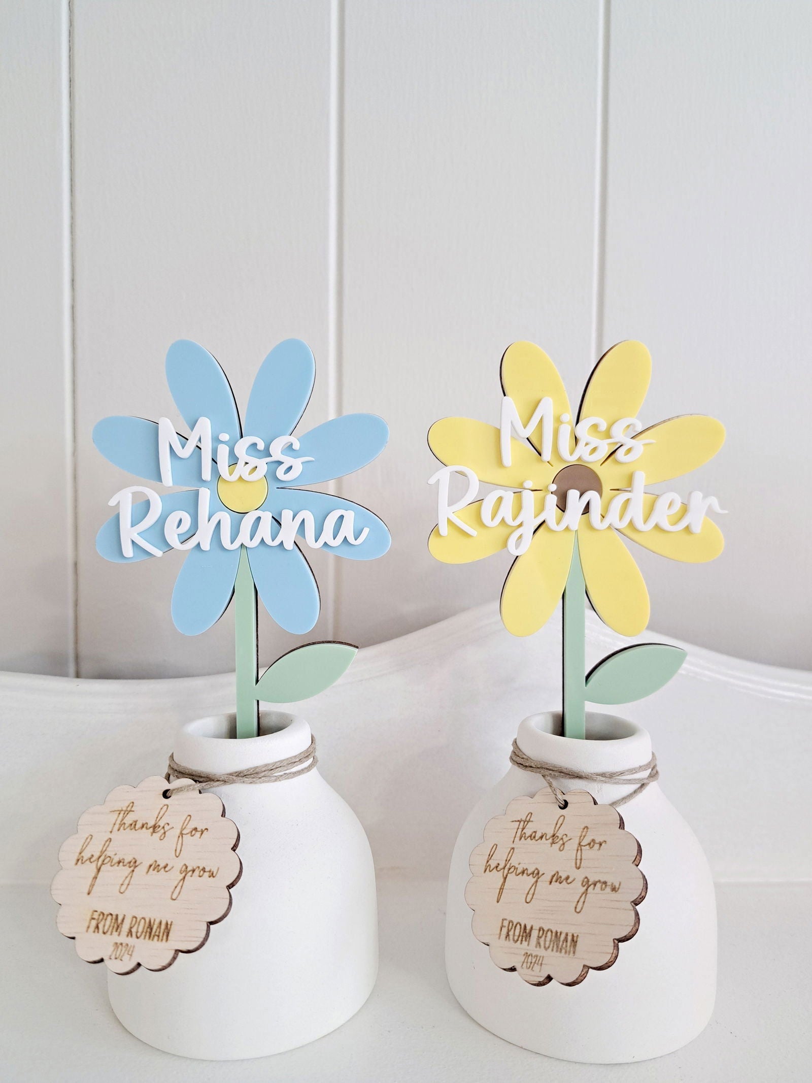 Personalised Flower in Vase - Lou James Creations