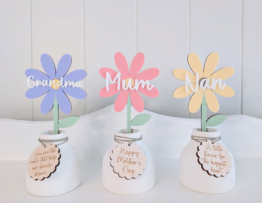 Personalised Flower in Vase - Lou James Creations