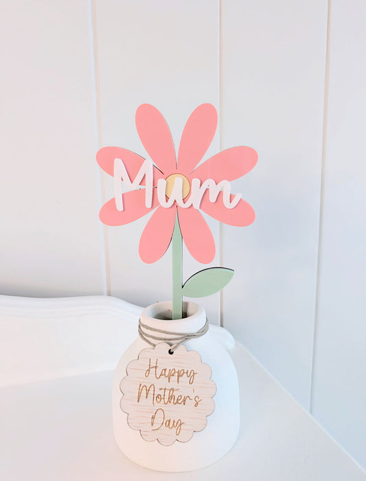 Personalised Flower in Vase - Lou James Creations