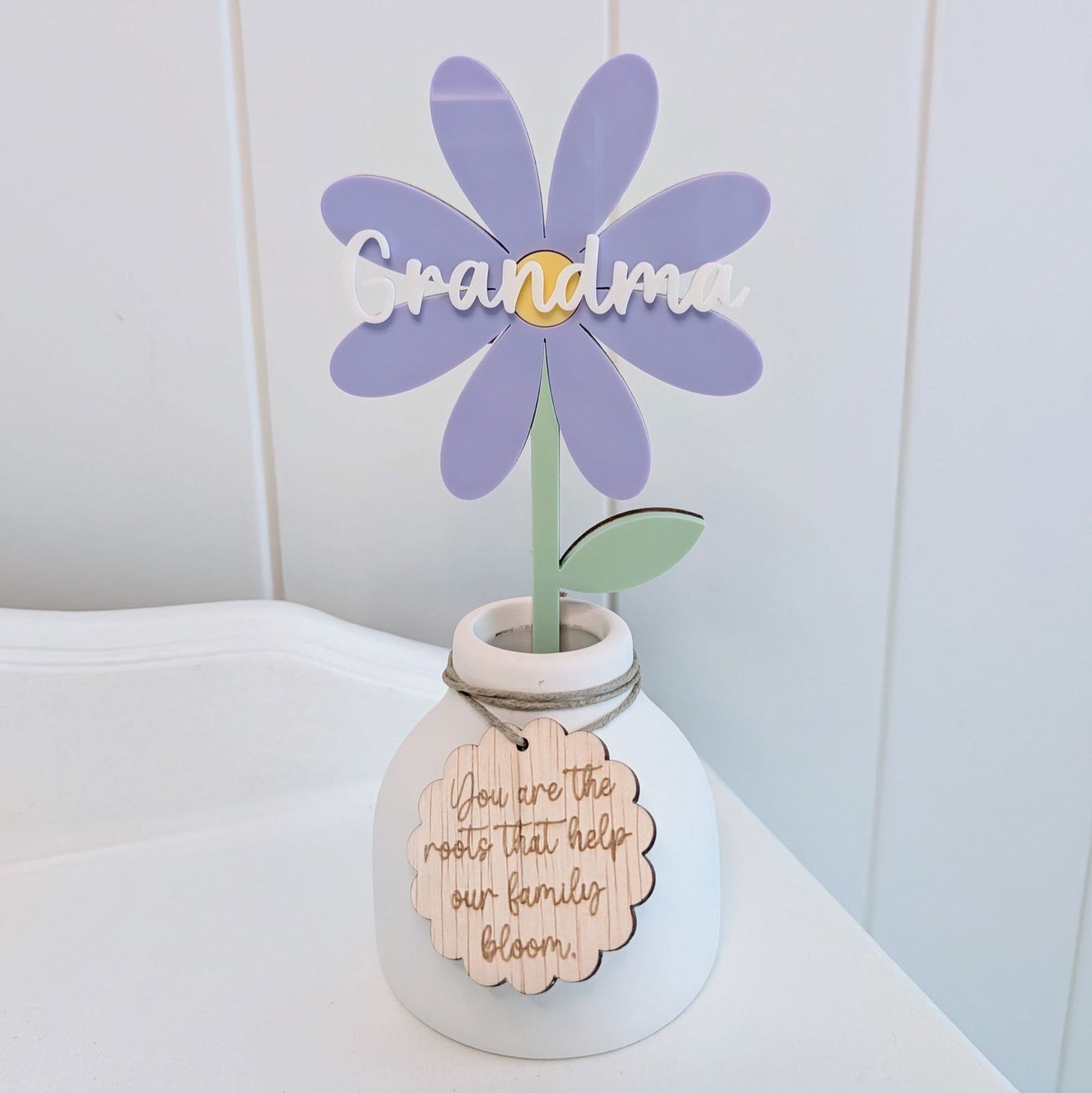 Personalised Flower in Vase - Lou James Creations