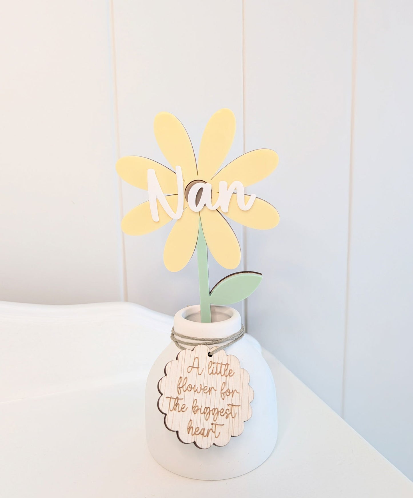 Personalised Flower in Vase - Lou James Creations