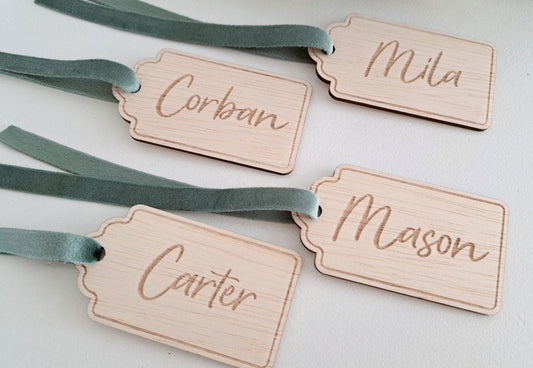 Personalised Gift Tag - Engraved Name - Lou James Creations