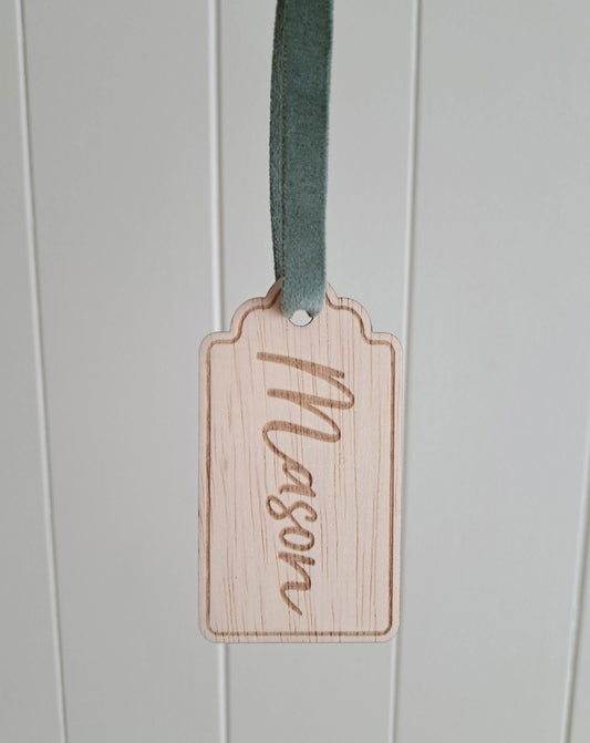 Personalised Gift Tag - Engraved Name - Lou James Creations