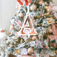 Christmas Letter Ornament with Engraved name