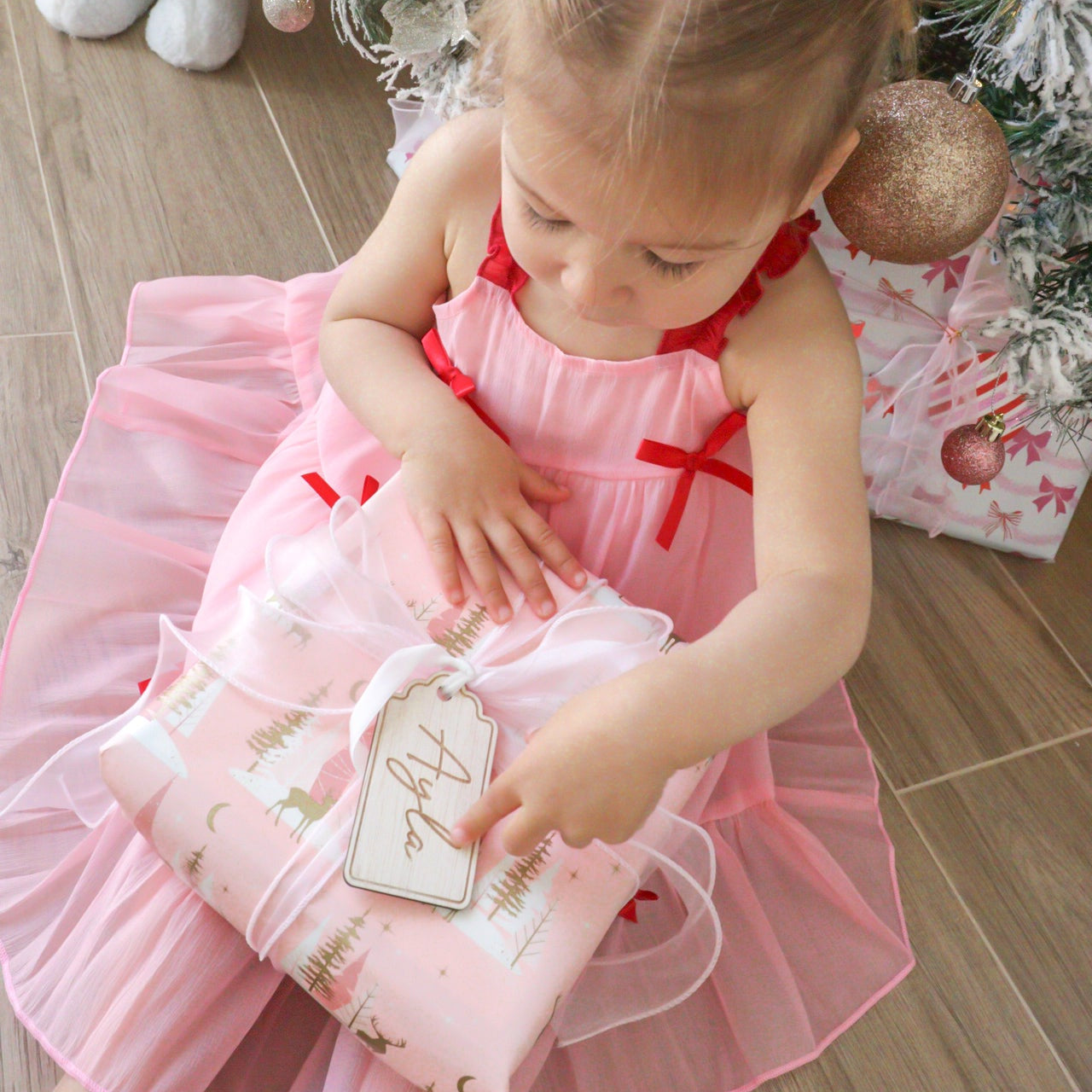 Personalised Wooden Gift Tag - Engraved Name