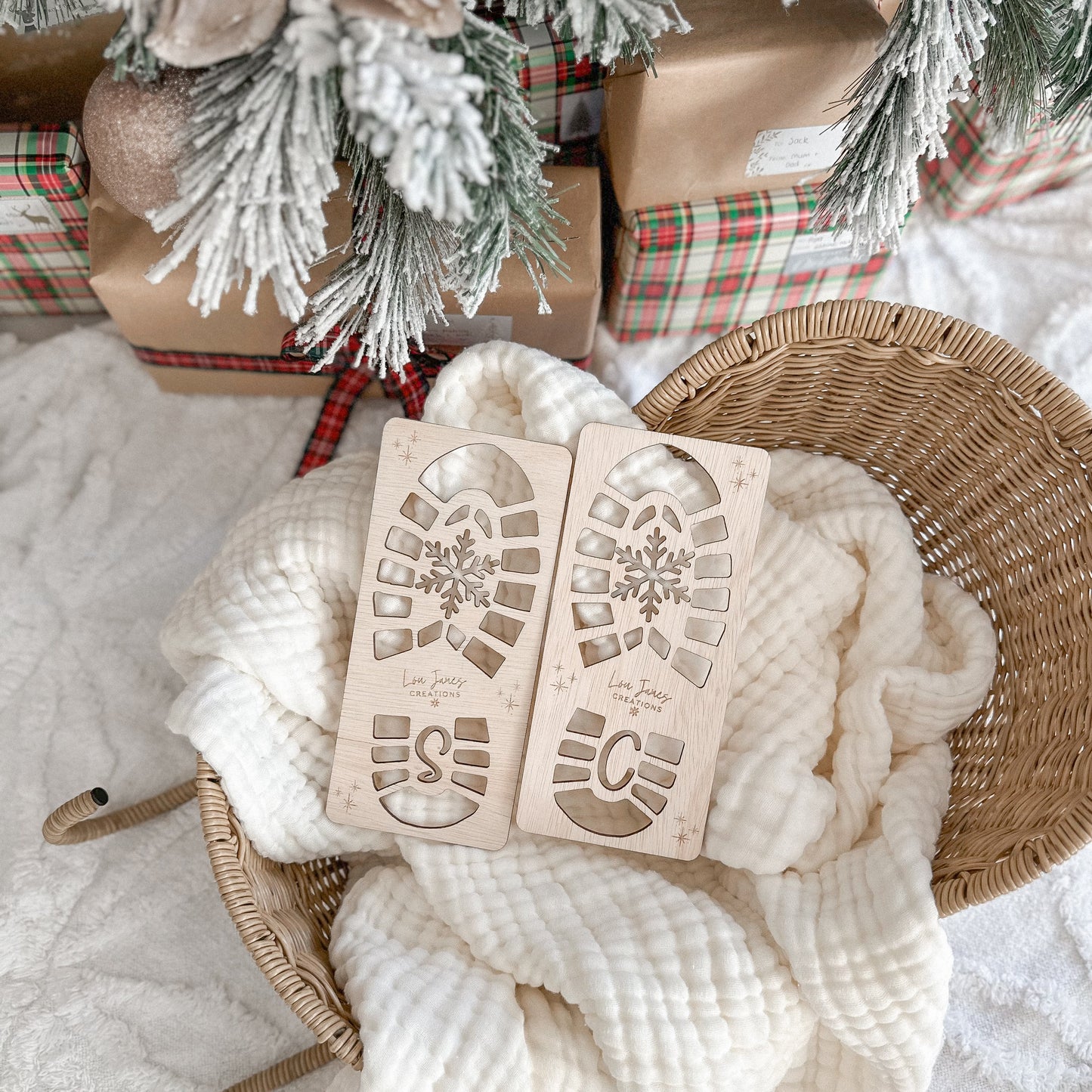 Christmas Santa Boot Stencils