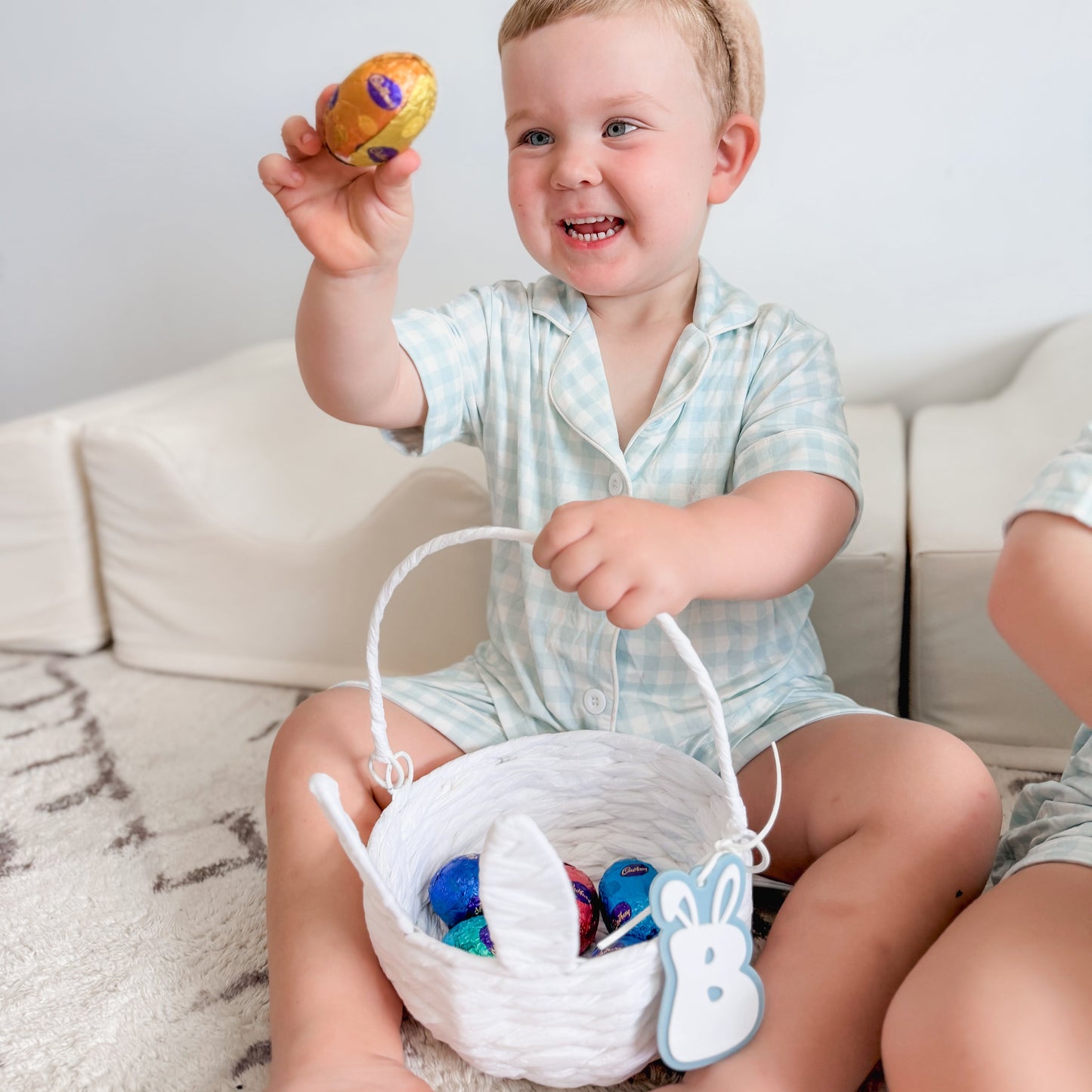 Easter Bunny Ear Letter Tag