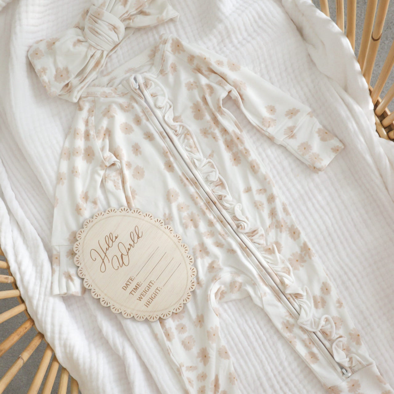 Vintage Oval Birth Announcement Plaque