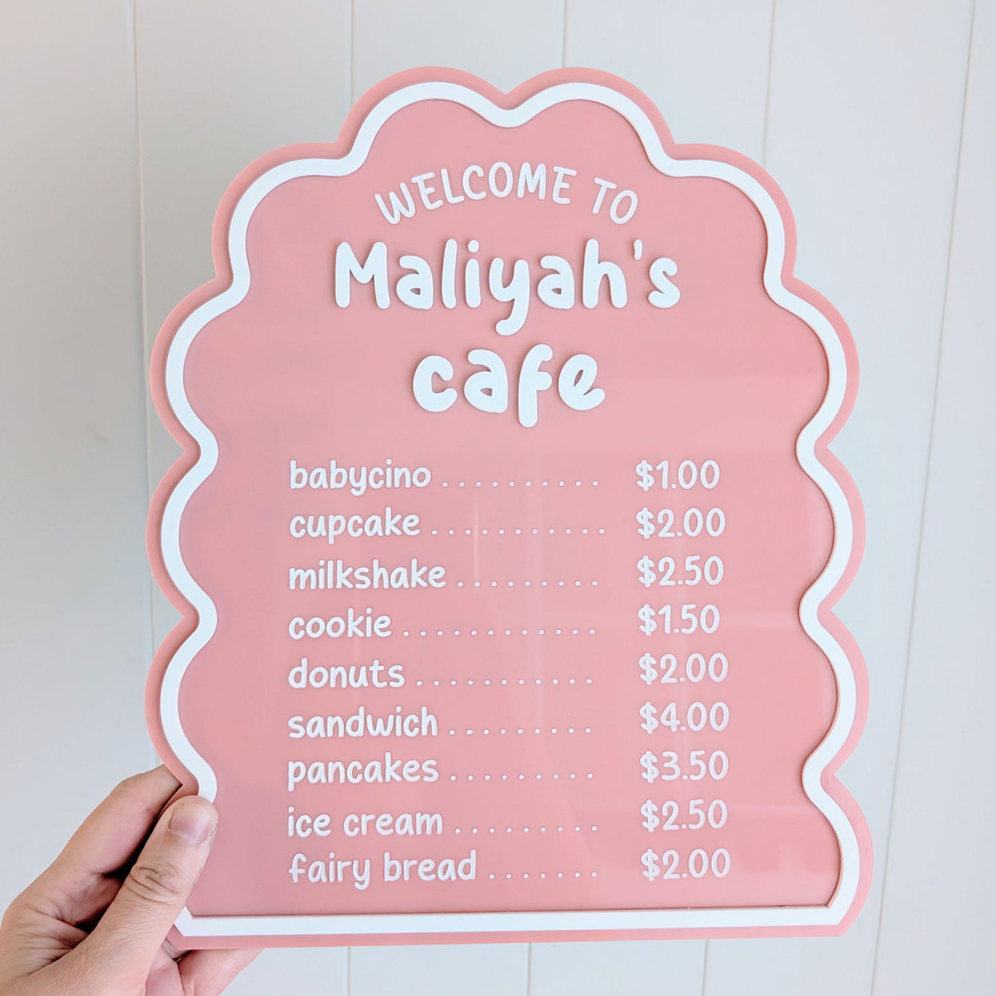 Play Cafe Menu Sign - Lou James Creations