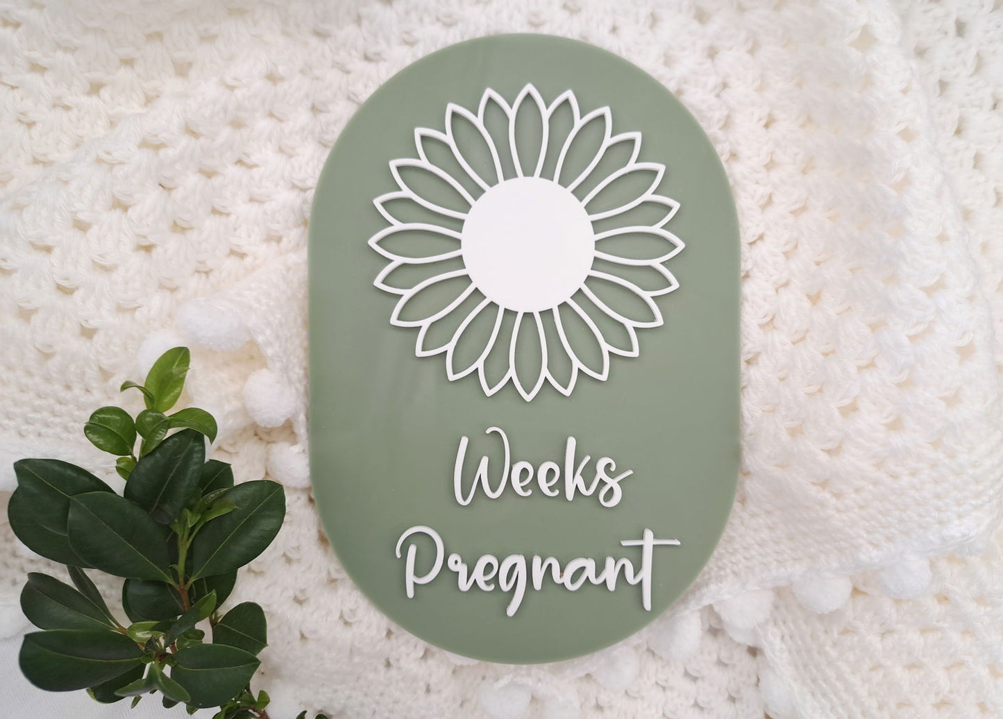 Pregnancy Milestone Plaque - Lou James Creations