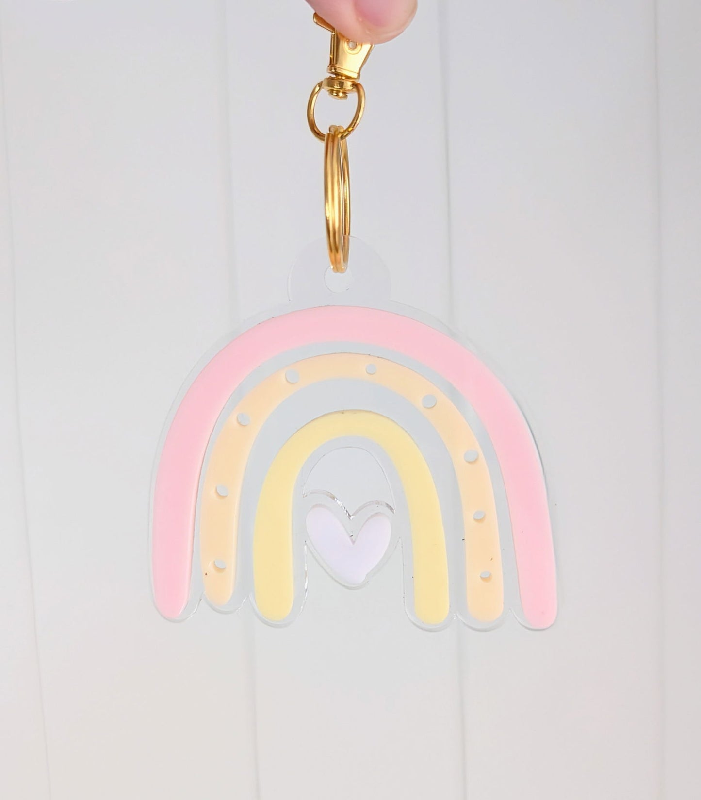 Rainbow Keyring - Large - Lou James Creations