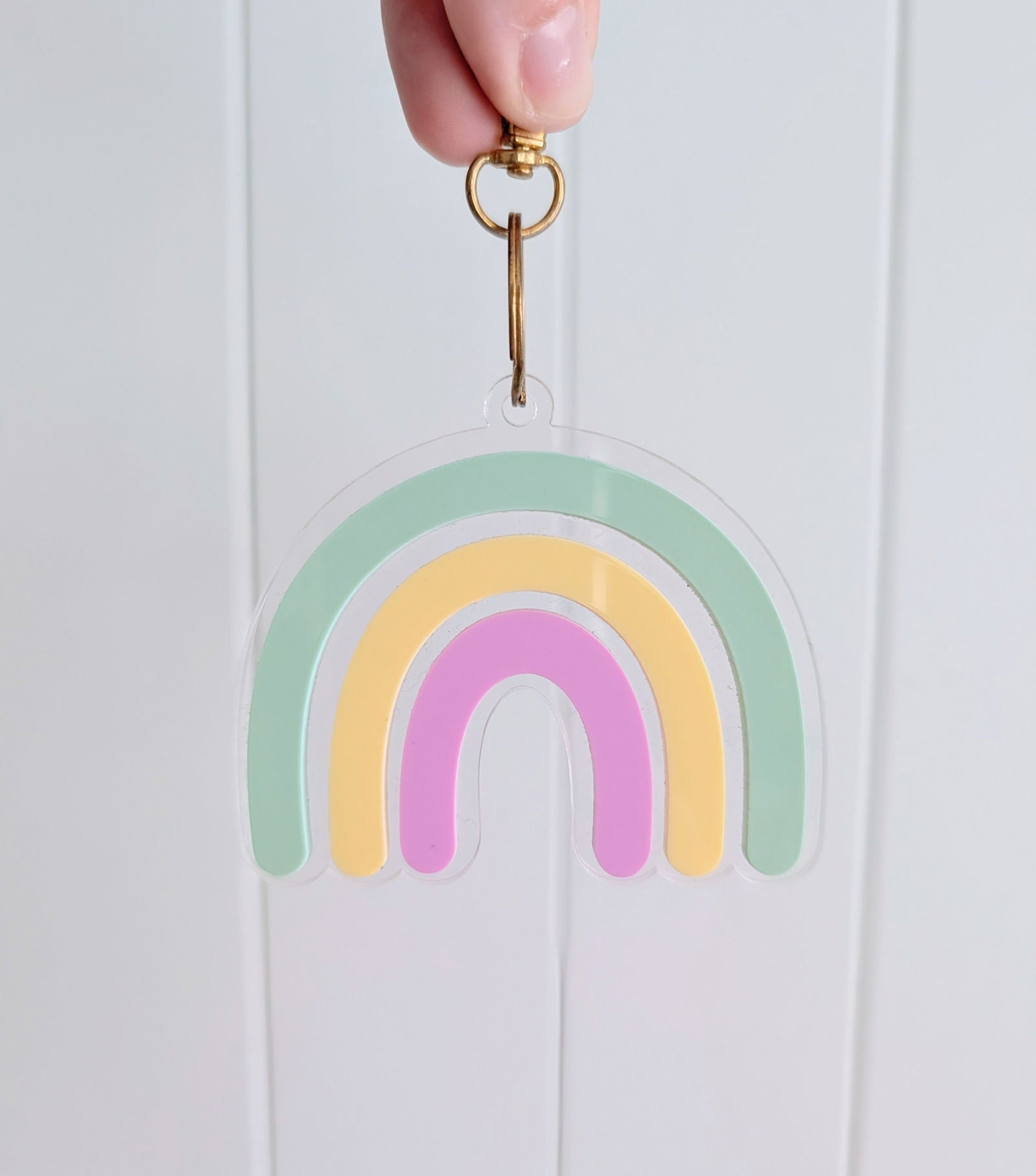 Rainbow Keyring - Large - Lou James Creations