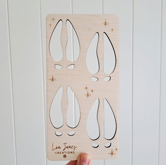 Reindeer Feet Stencils - Lou James Creations