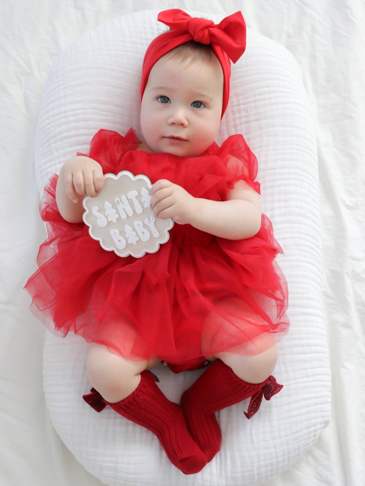 Santa Baby Christmas Plaque - Lou James Creations