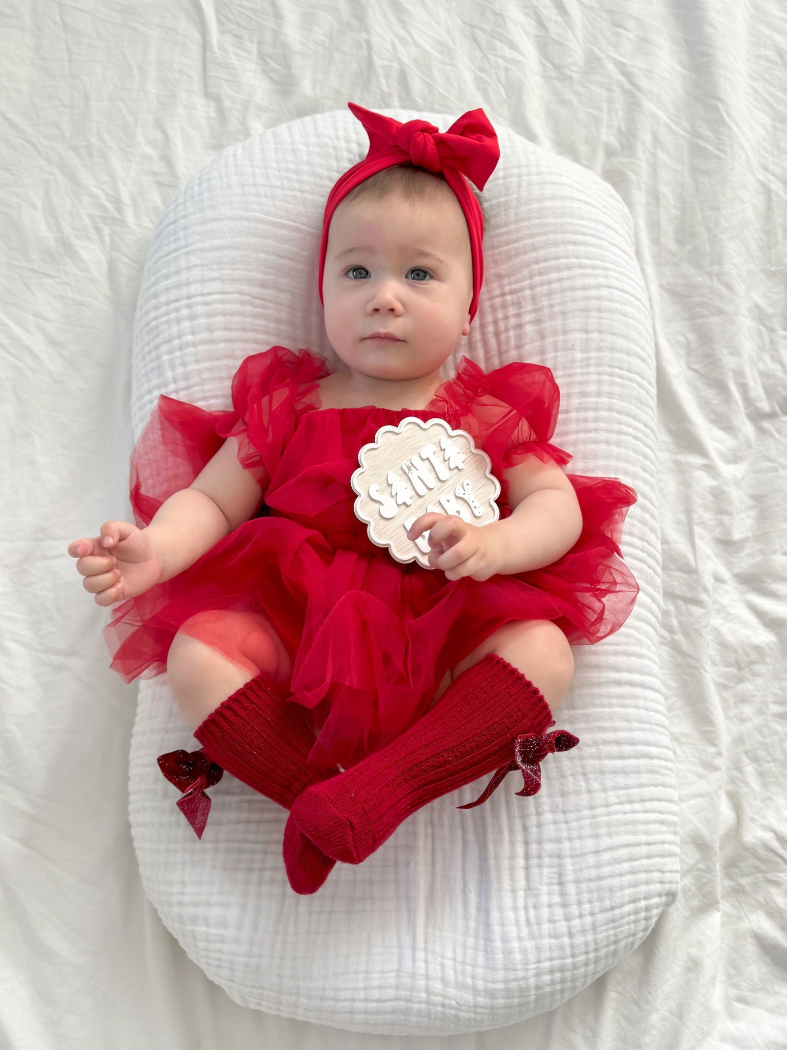 Santa Baby Christmas Plaque - Lou James Creations